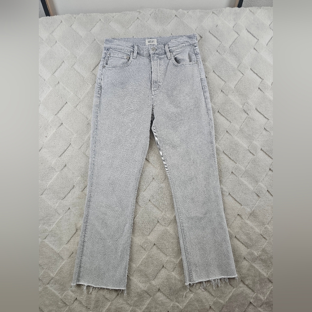 CITIZENS OF HUMANITY Isola Bootcut Jean Womens 26 Gray Denim Fray Hem